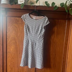 Anne Klein Black and White Patterned Dress